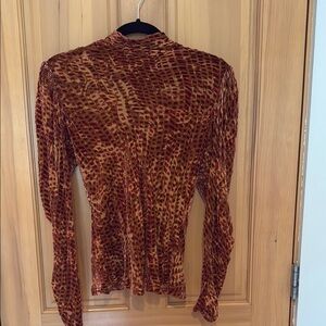Velvet Animal Print Top Ulla Johnson
